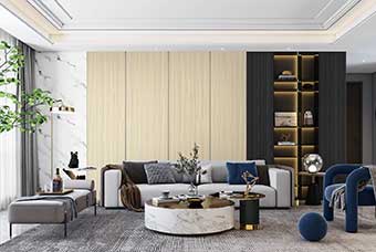 晋安轻奢风格-客厅