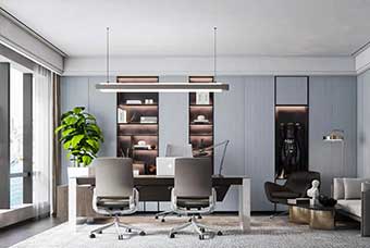 晋安轻奢风格-书房