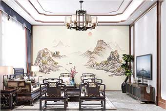 晋安森佰汇航空纤维墙咔（巴山蜀水）