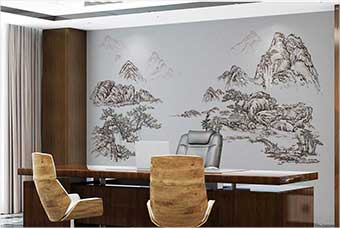 晋安森佰汇航空纤维墙咔（山水之间）