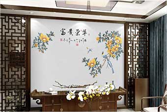 晋安森佰汇航空纤维墙咔（富贵荣华）