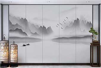 晋安森佰汇航空纤维（山水画系列）